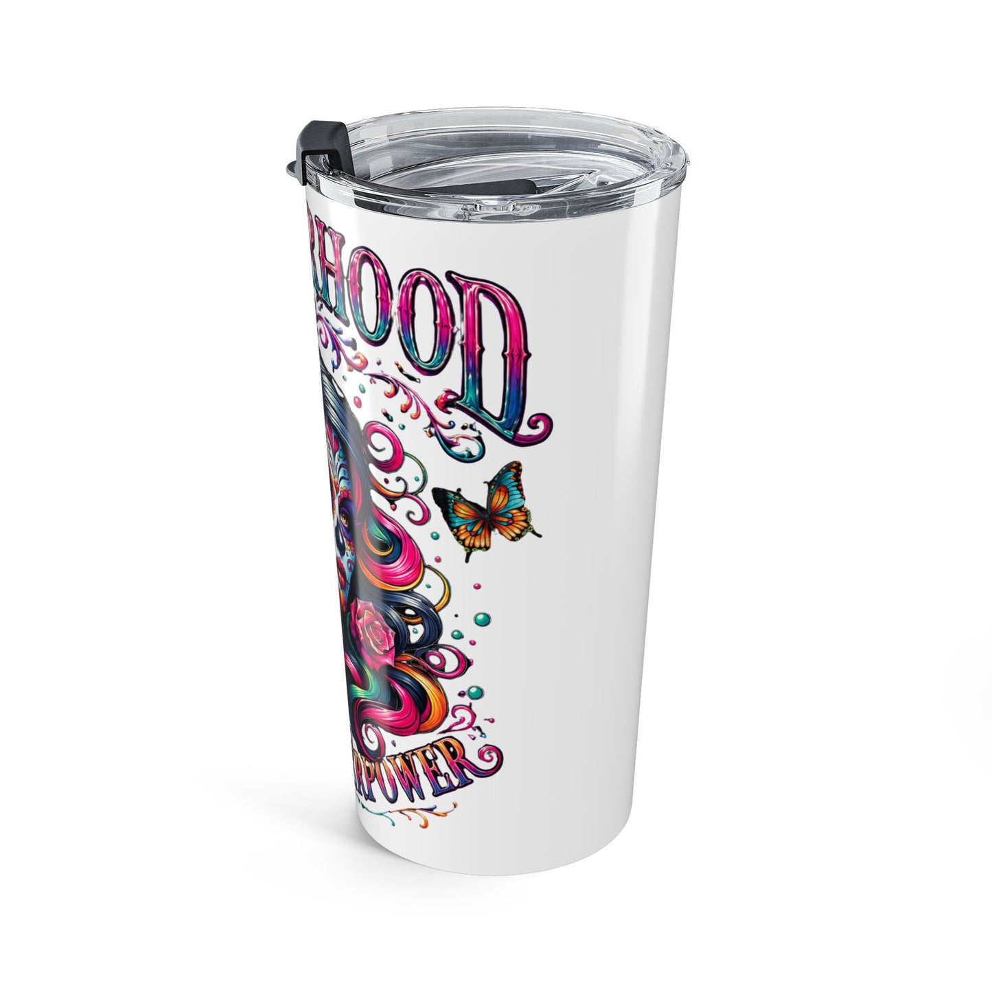 Motherhood Day of the Dead 20oz Tumbler — Sugar Skull Mom Travel Cup