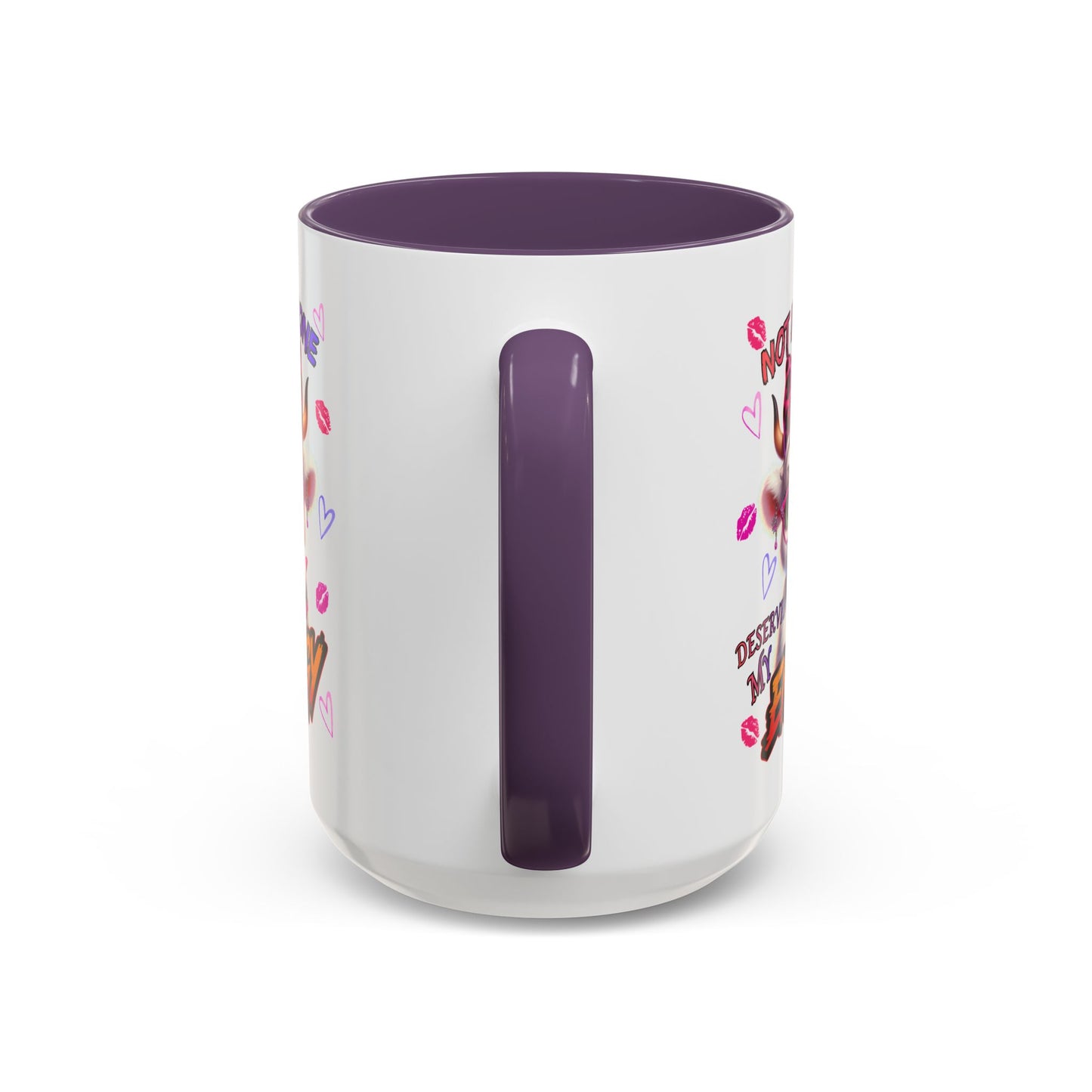 Coffee Mug — "Not Everyone Deserves My Energy" Cute Cow Accent Mug (11/15 oz)