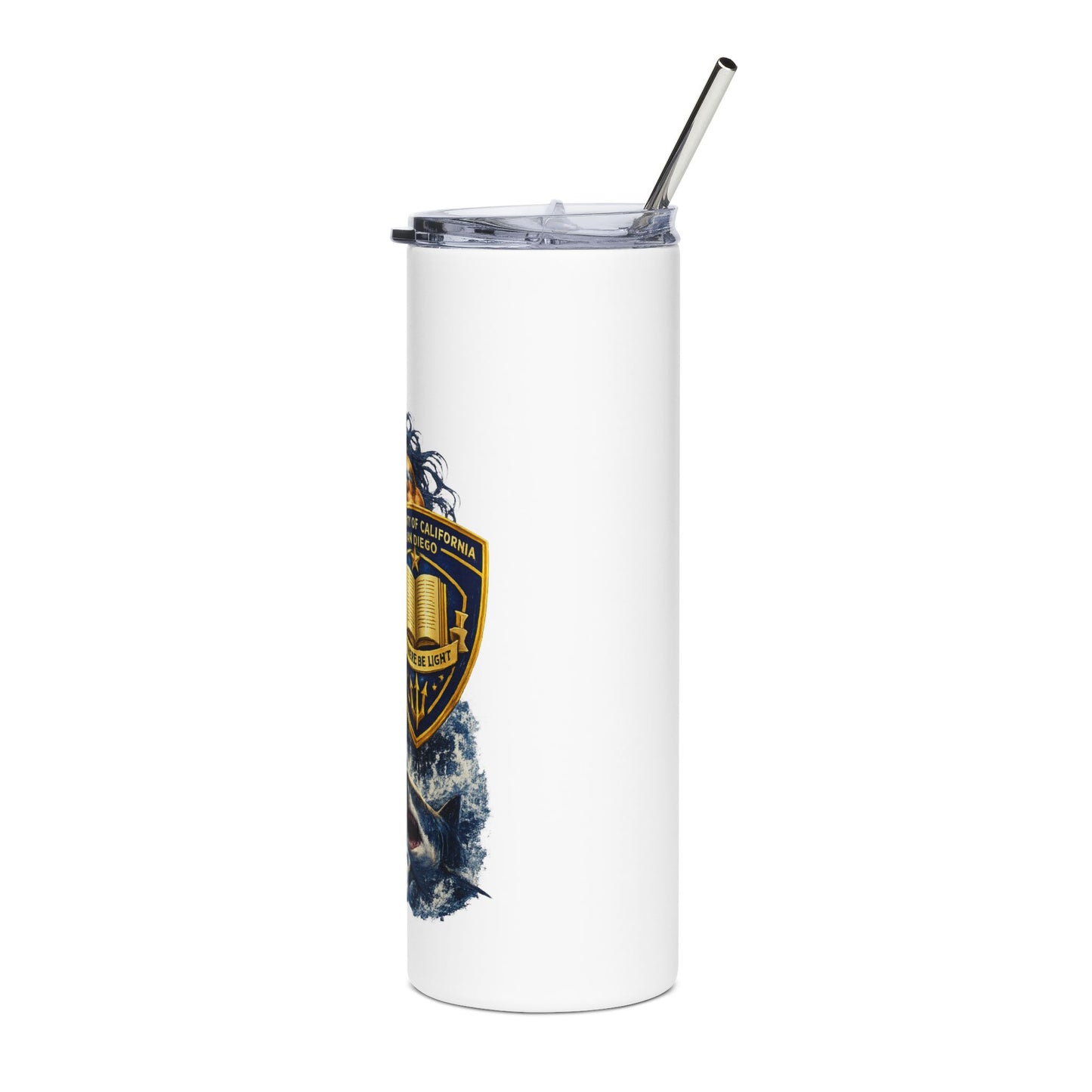 UCSD Triton Stainless Steel Tumbler 20oz — Neptune Trident Insulated Travel Cup