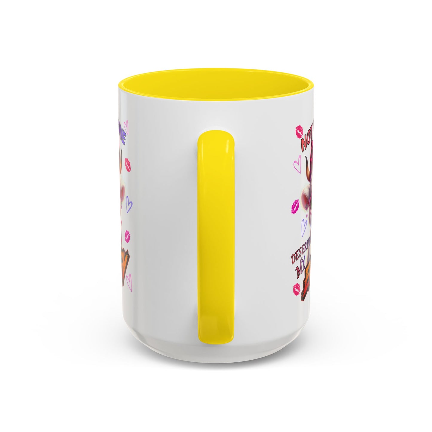 Coffee Mug — "Not Everyone Deserves My Energy" Cute Cow Accent Mug (11/15 oz)