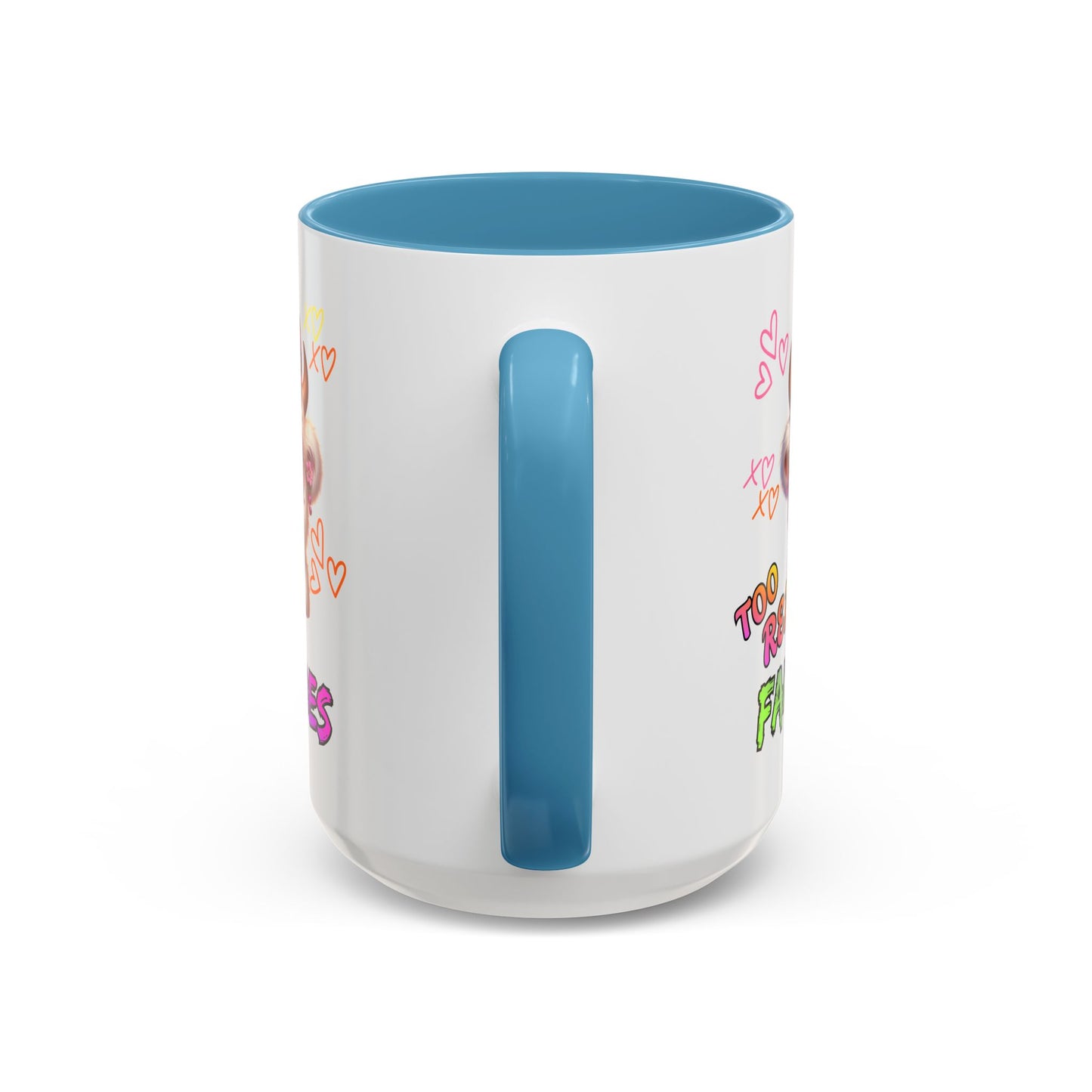 Coffee Mug — "Too Real for Fake Vibes" Cute Winking Cow Accent Mug (11/15oz)