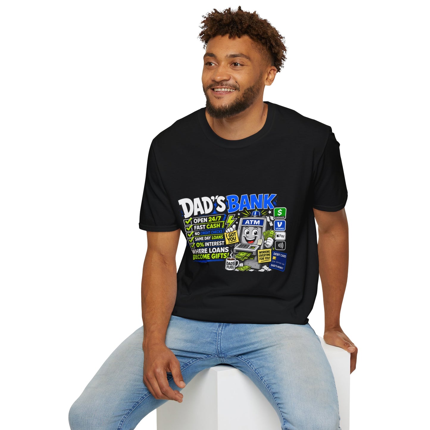 Dad's Bank T-Shirt — Funny Father's Day ATM Cash Joke Tee