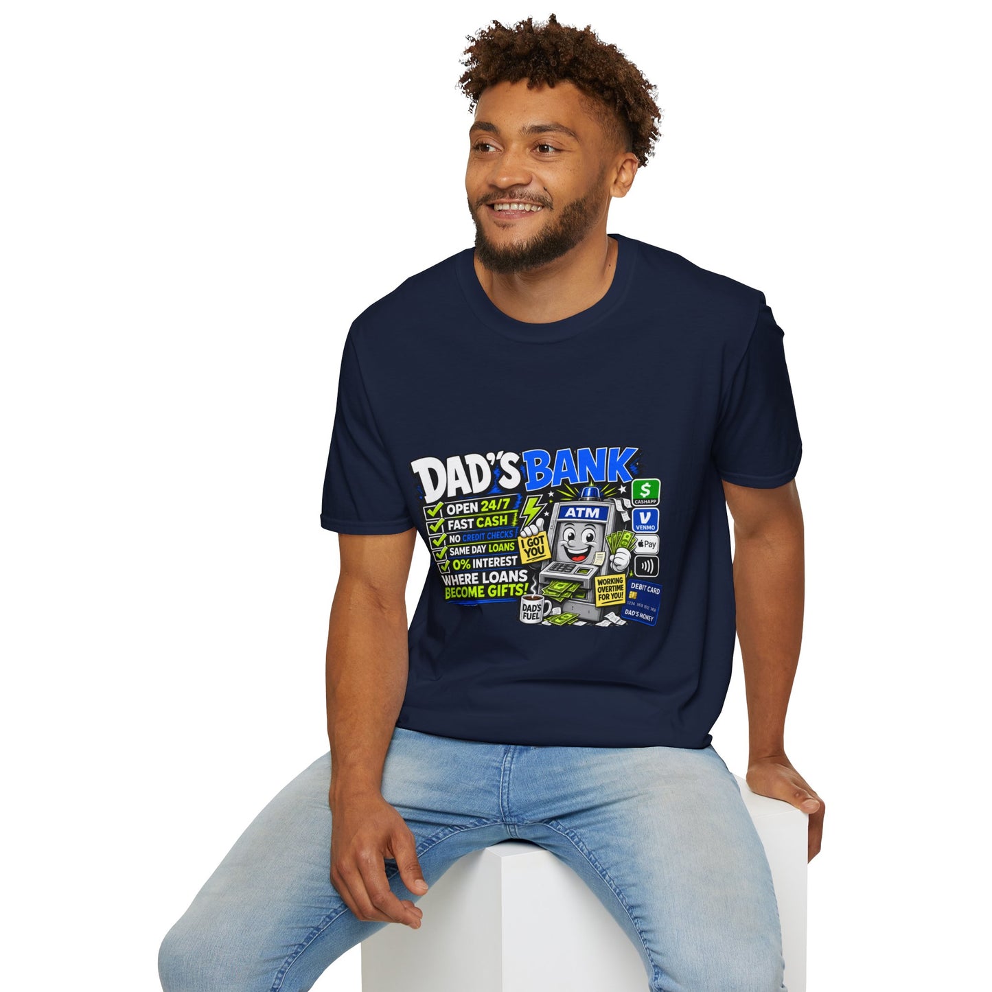 Dad's Bank T-Shirt — Funny Father's Day ATM Cash Joke Tee