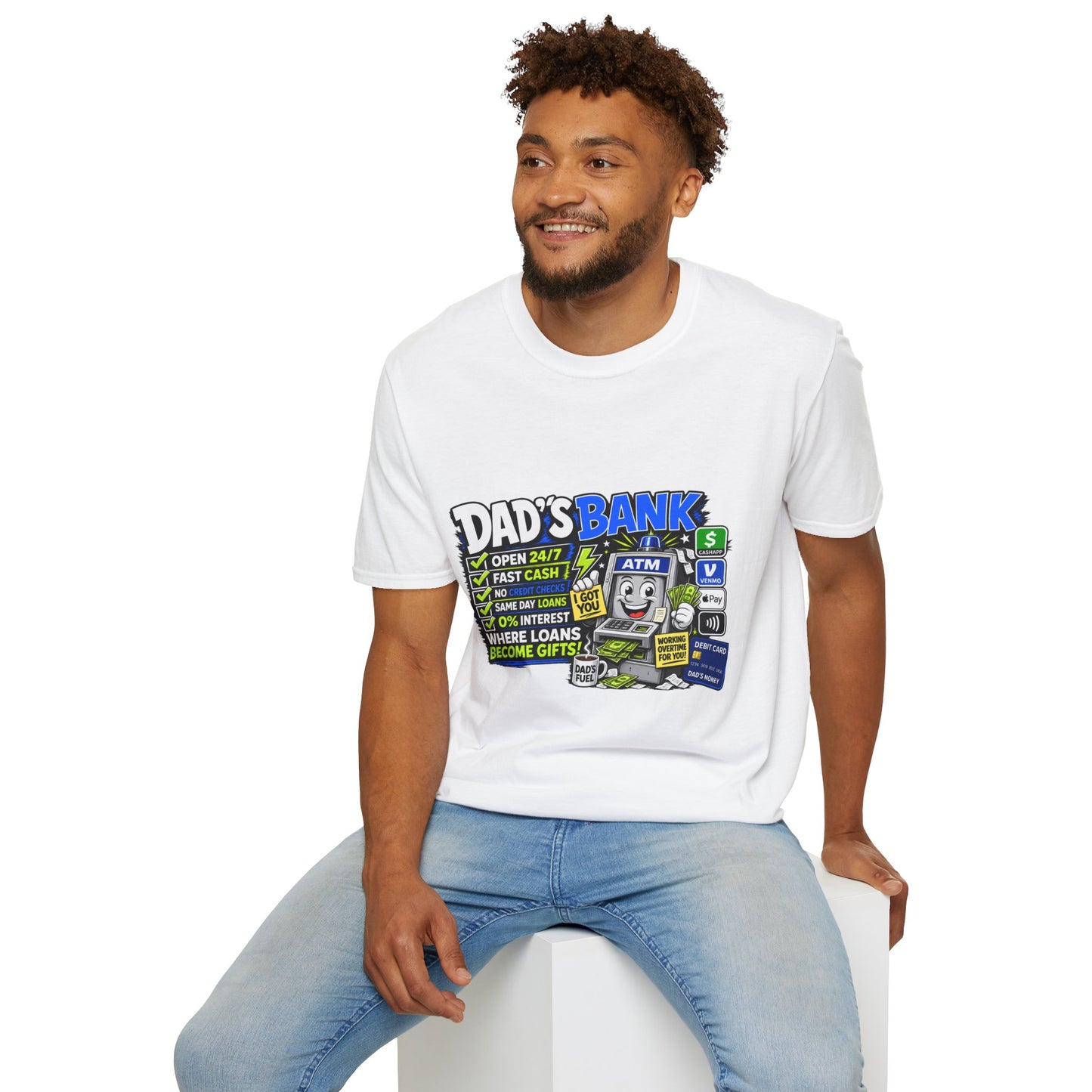 Dad's Bank T-Shirt — Funny Father's Day ATM Cash Joke Tee