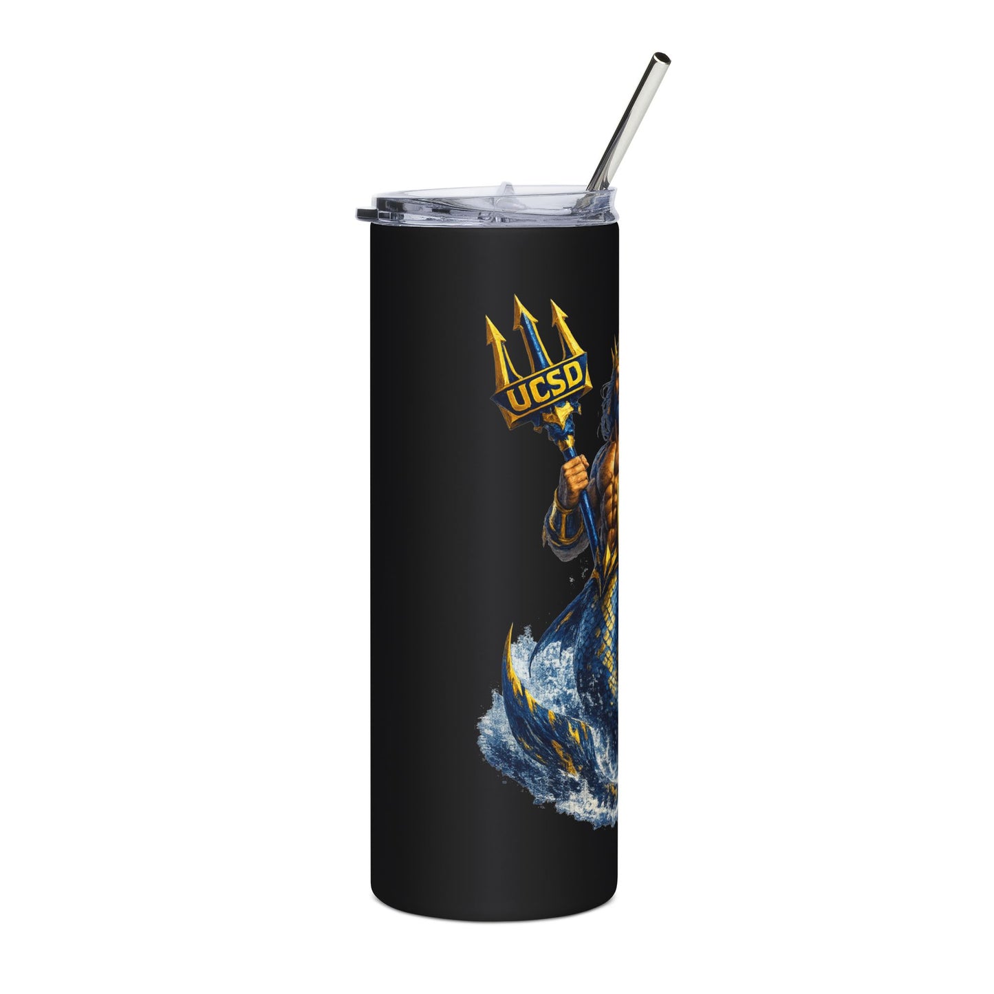 UCSD Triton Stainless Steel Tumbler 20oz — Neptune Trident Insulated Travel Cup