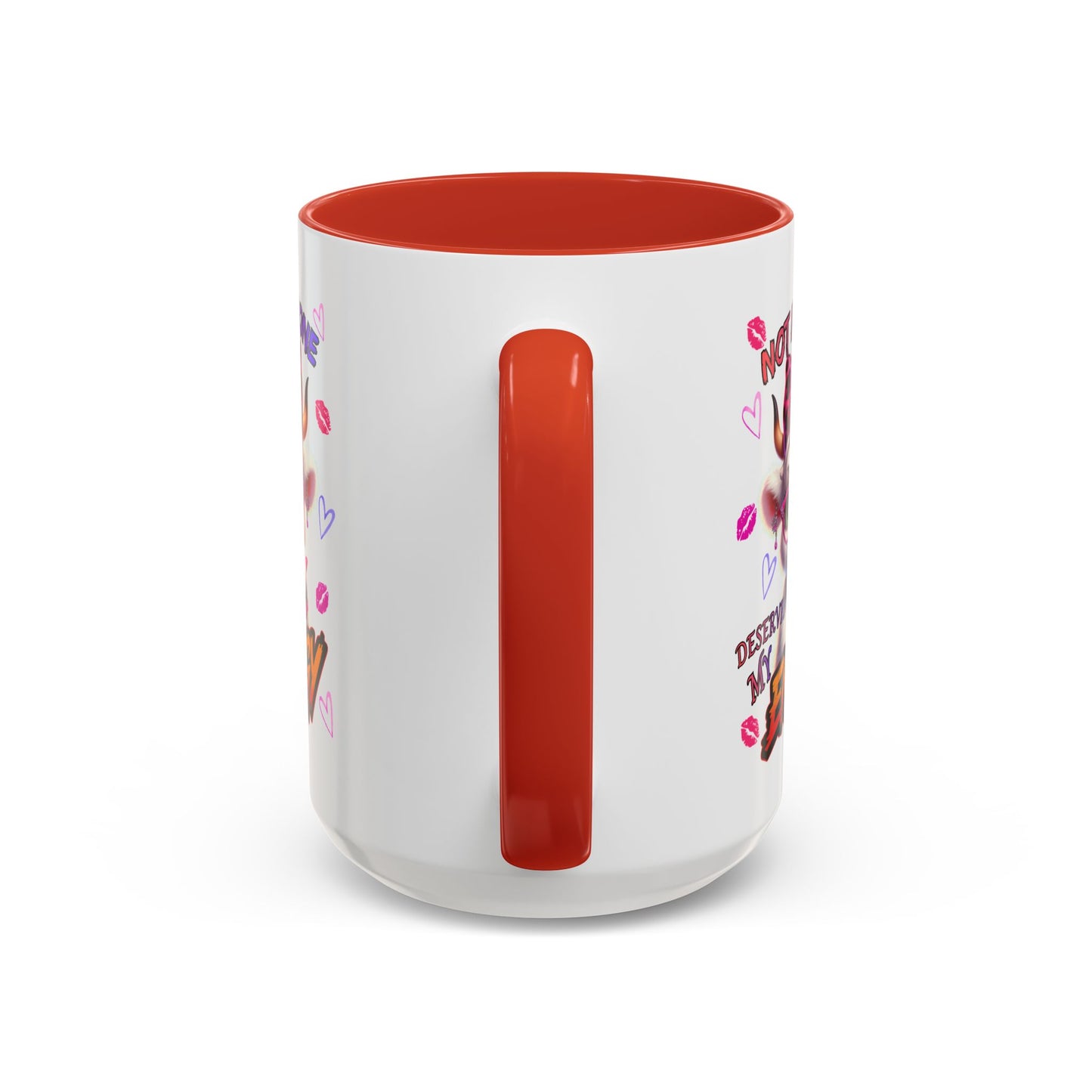 Coffee Mug — "Not Everyone Deserves My Energy" Cute Cow Accent Mug (11/15 oz)