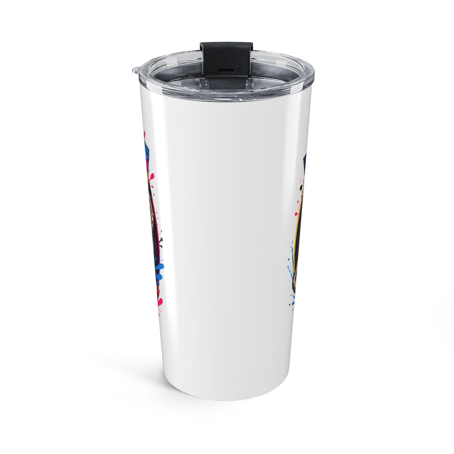 20oz Dad’s Rules Stainless Steel Tumbler — Funny Skull 'Dad Fuel' Travel Mug