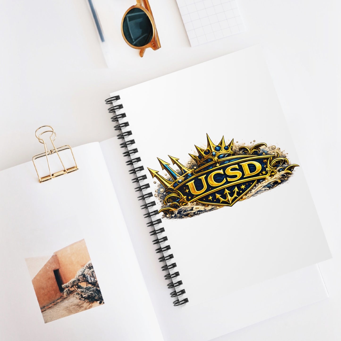 UCSD Crown Spiral Notebook — College Logo Ruled Journal for Students