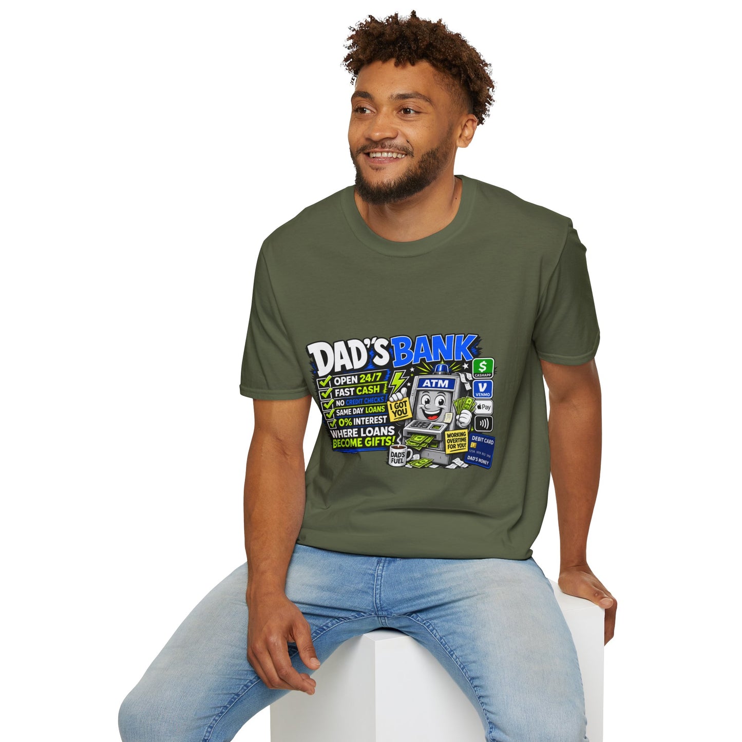 Dad's Bank T-Shirt — Funny Father's Day ATM Cash Joke Tee