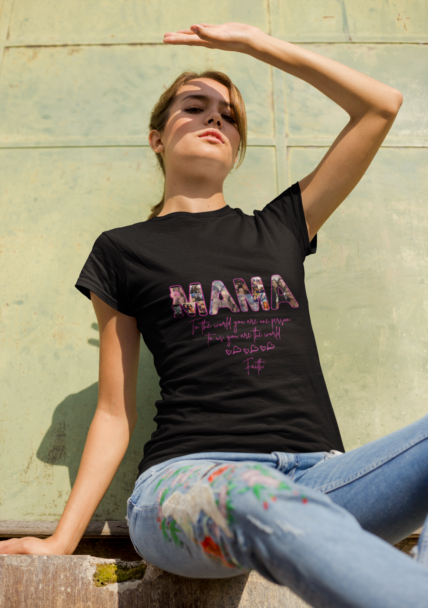 Mama Floral T-Shirt — 'MAMA' Floral Print Mother's Day Tee