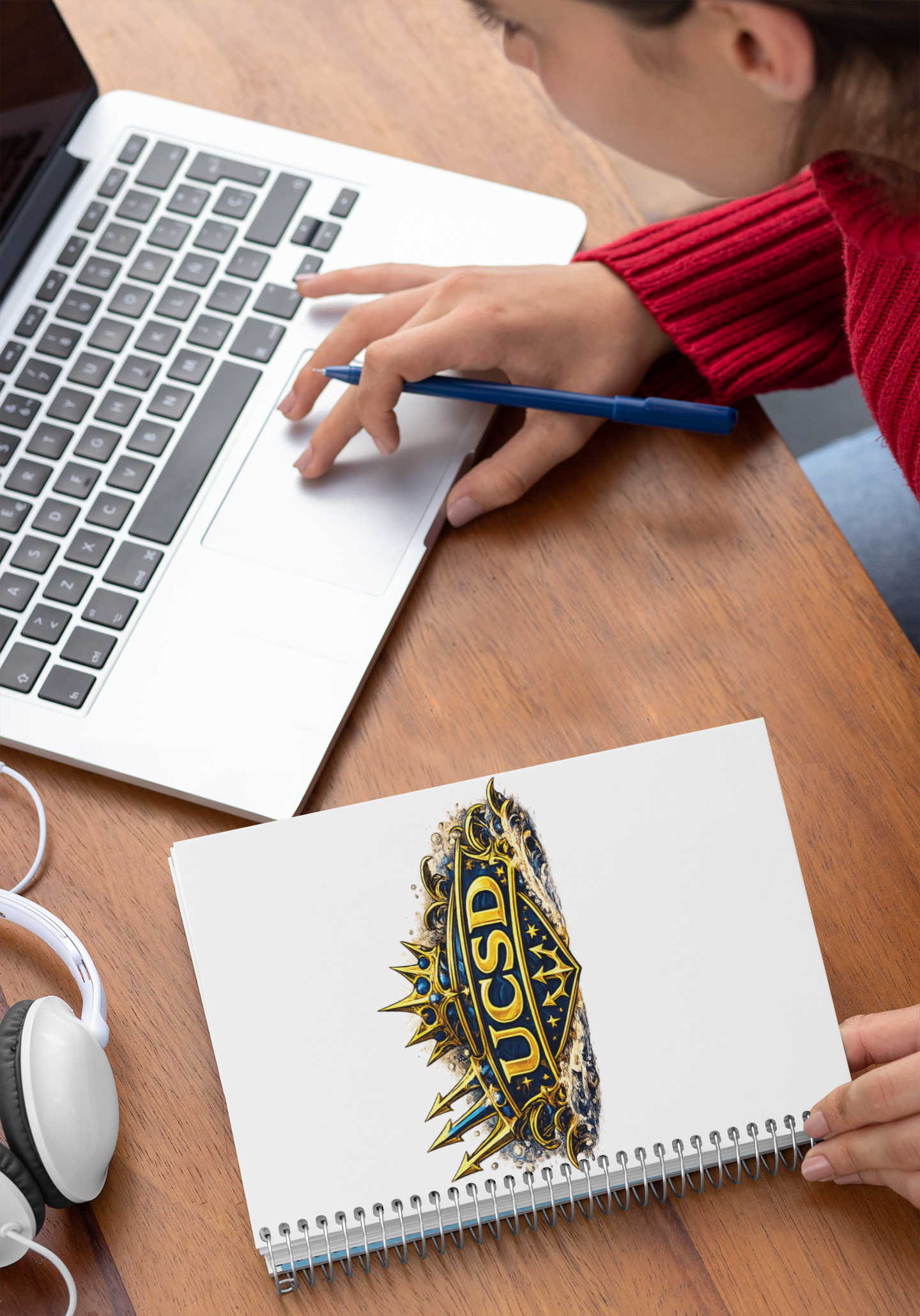UCSD Crown Spiral Notebook — College Logo Ruled Journal for Students
