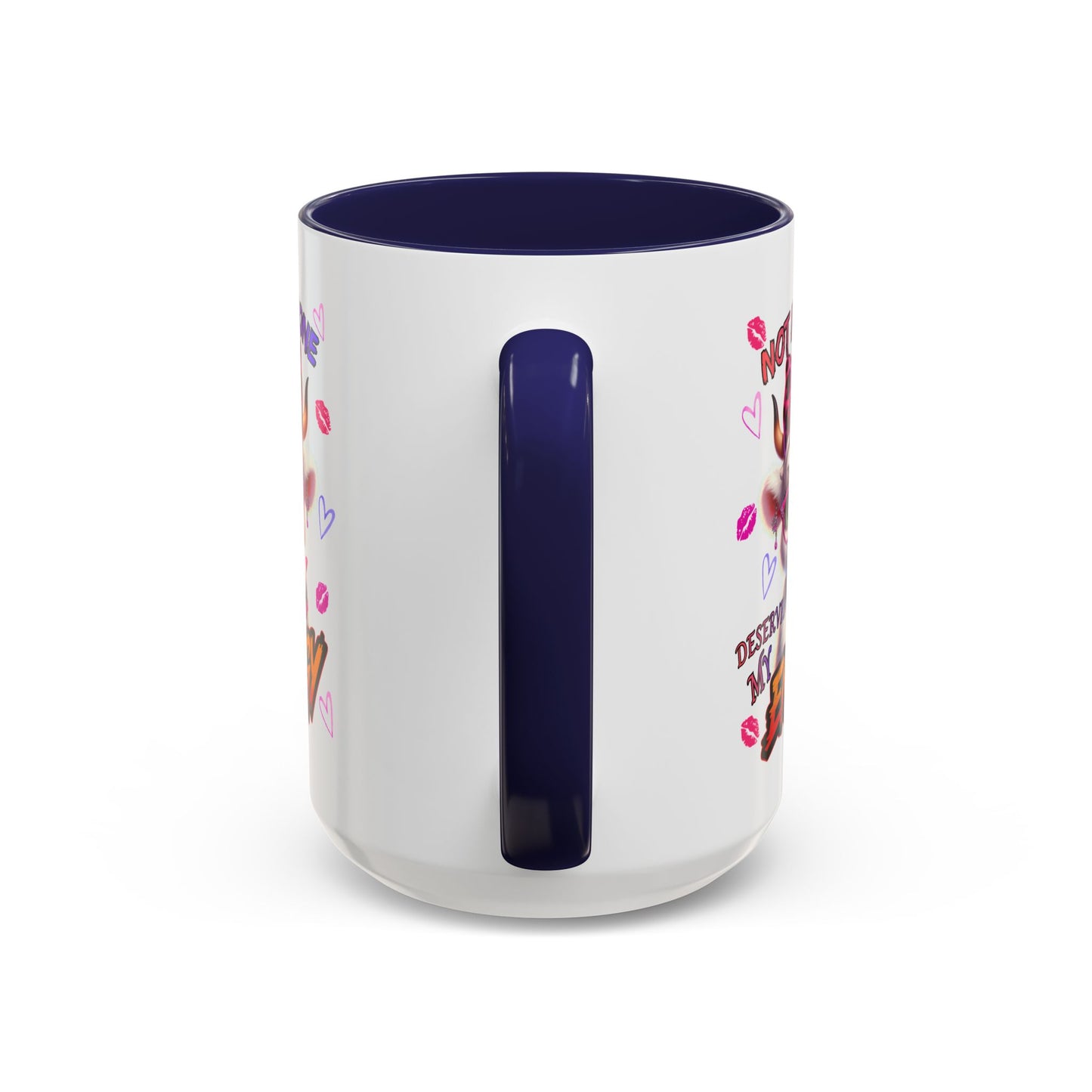 Coffee Mug — "Not Everyone Deserves My Energy" Cute Cow Accent Mug (11/15 oz)