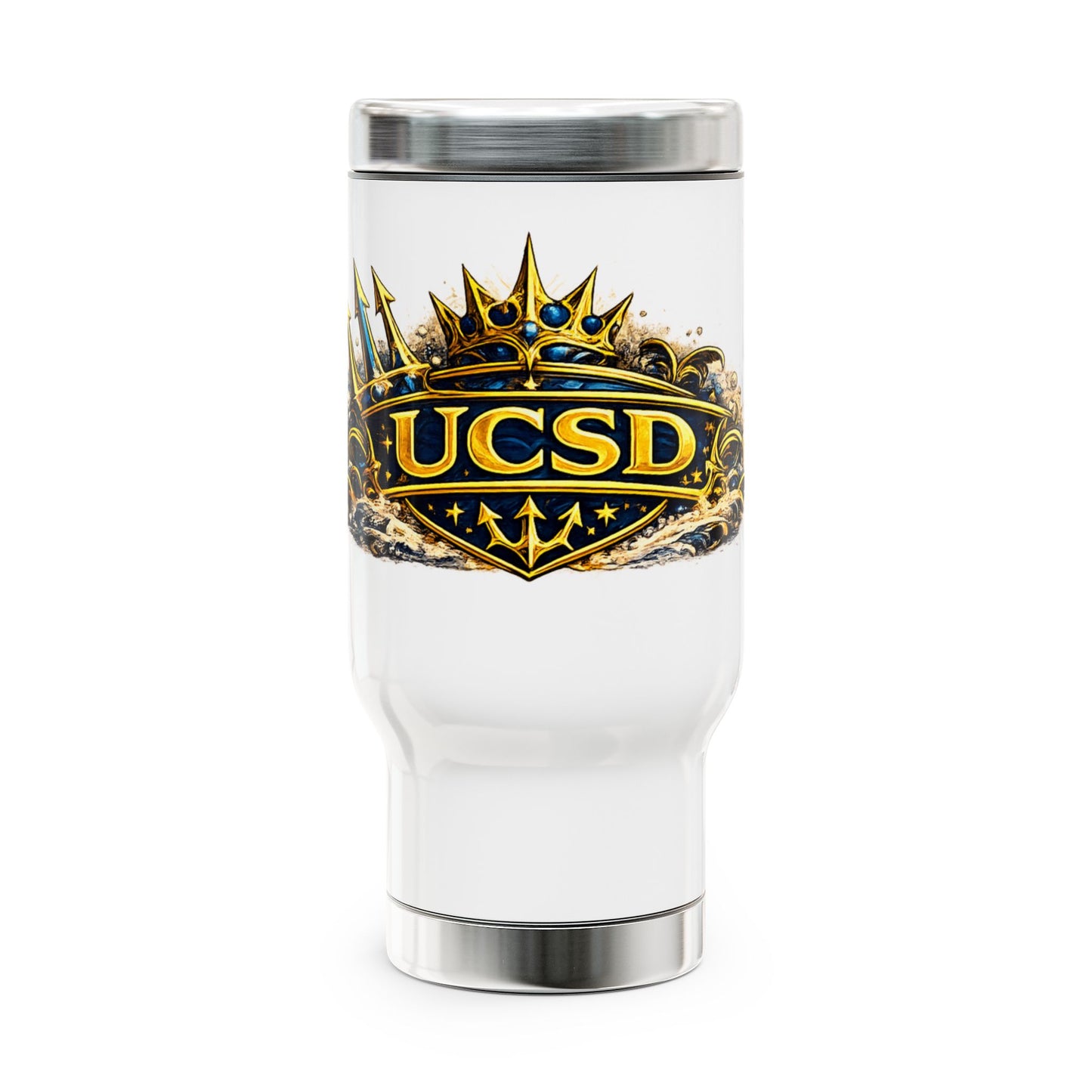 UCSD Crown Stainless Steel Travel Mug (14oz)