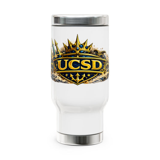 UCSD Crown Stainless Steel Travel Mug (14oz)