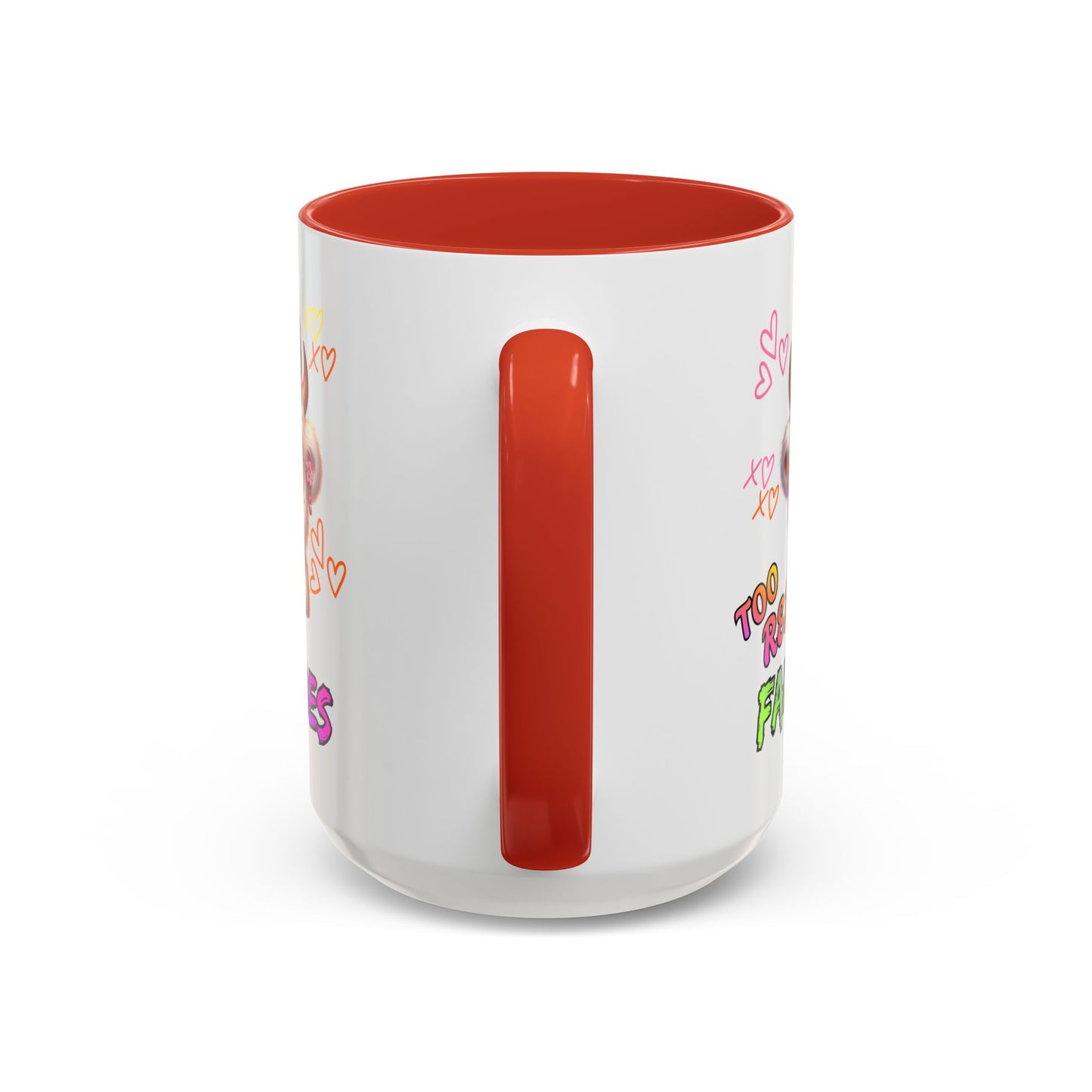 Coffee Mug — "Too Real for Fake Vibes" Cute Winking Cow Accent Mug (11/15oz)