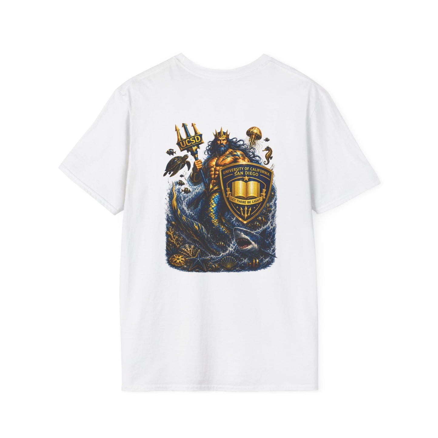 Neptune Crest T-Shirt — Nautical King Shield Graphic Tee