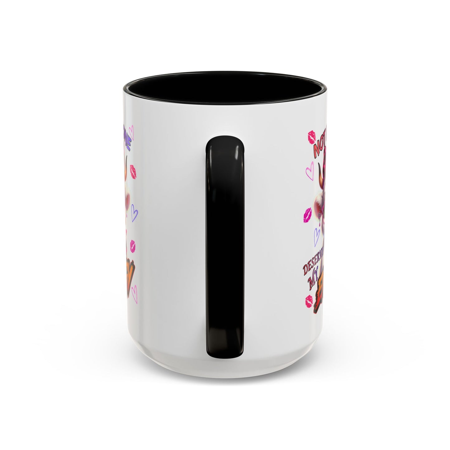 Coffee Mug — "Not Everyone Deserves My Energy" Cute Cow Accent Mug (11/15 oz)