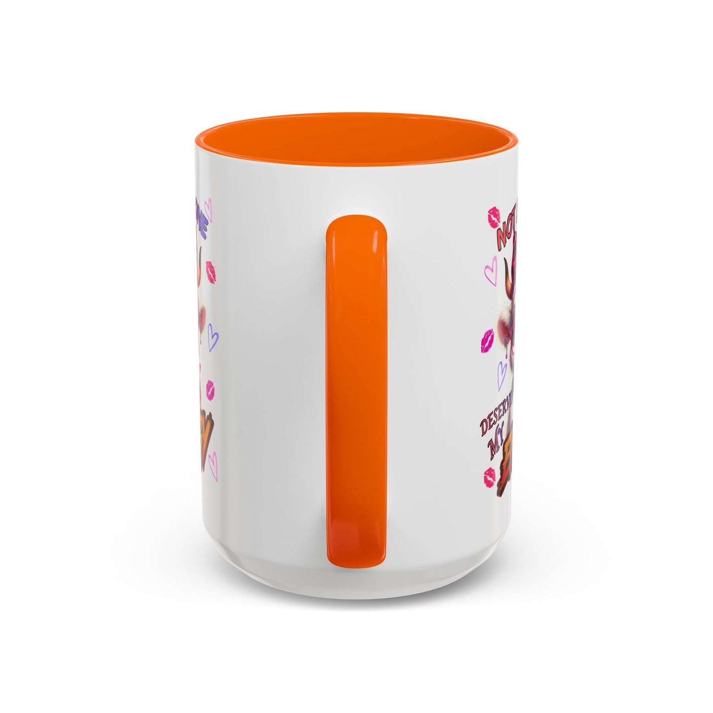 Coffee Mug — "Not Everyone Deserves My Energy" Cute Cow Accent Mug (11/15 oz)