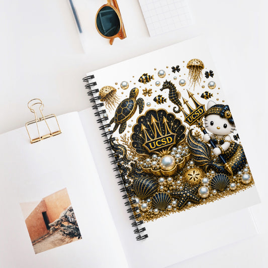 UCSD Triton Seashell Spiral Notebook — Cute Nautical Stationery