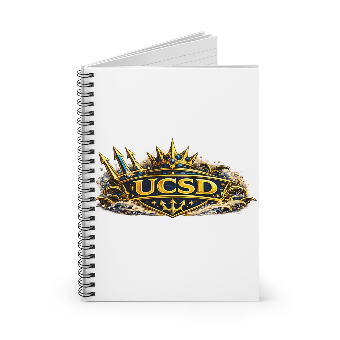 UCSD Crown Spiral Notebook — College Logo Ruled Journal for Students