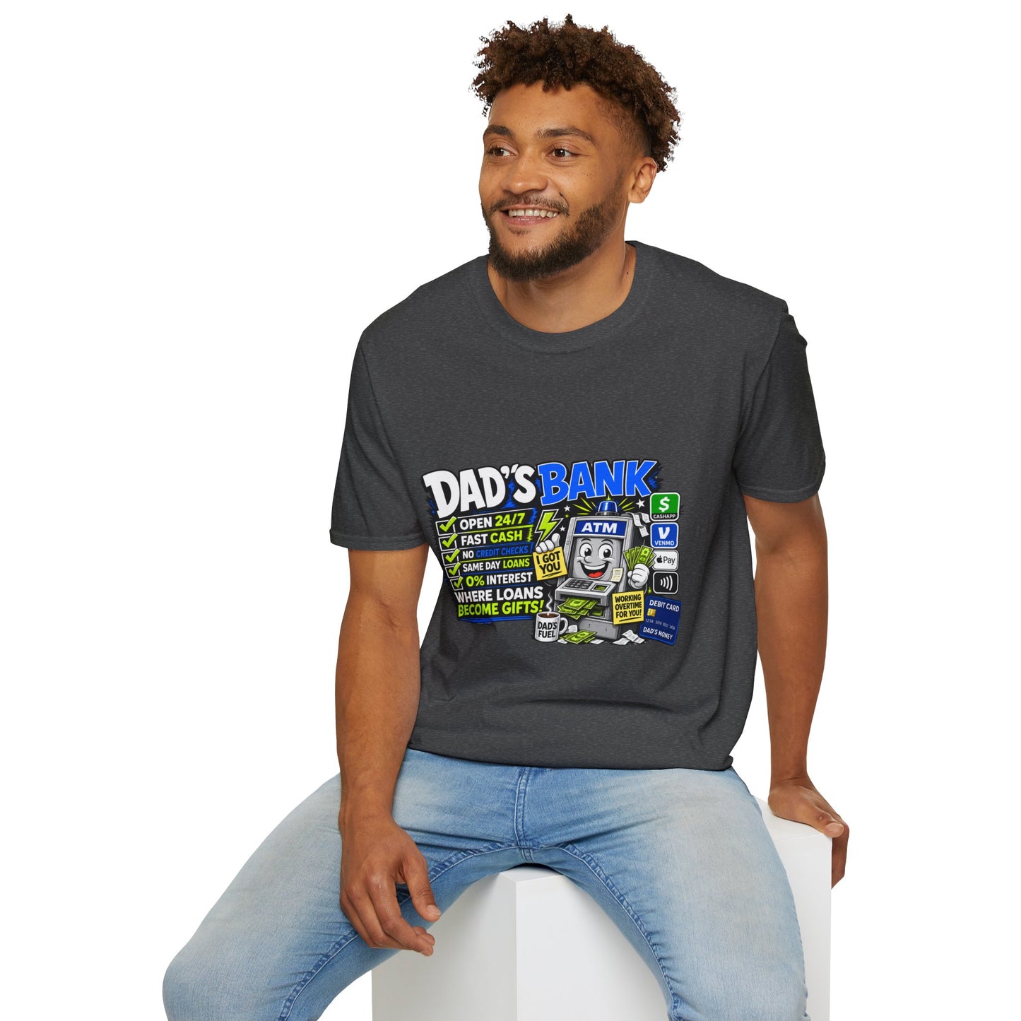 Dad's Bank T-Shirt — Funny Father's Day ATM Cash Joke Tee