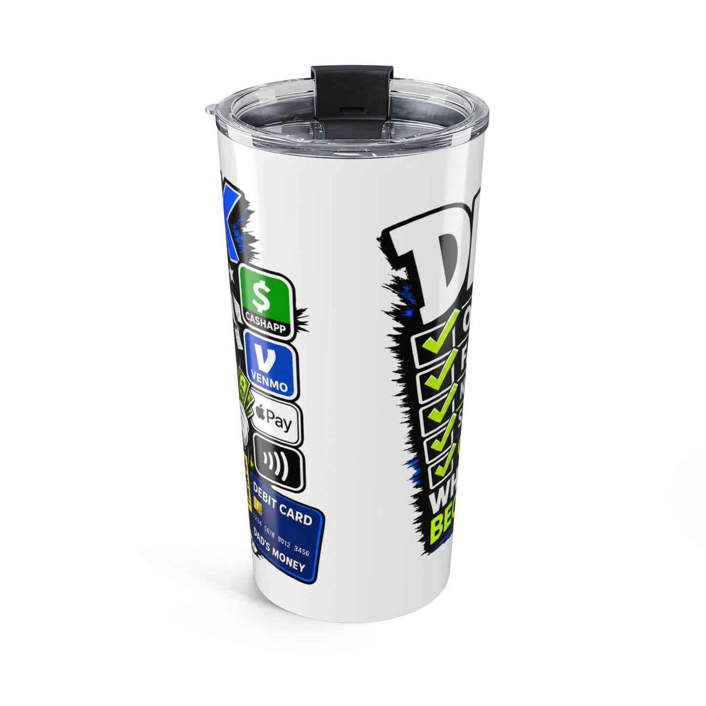 Dad's Bank 20oz Insulated Tumbler – Funny Father's Day Travel Mug