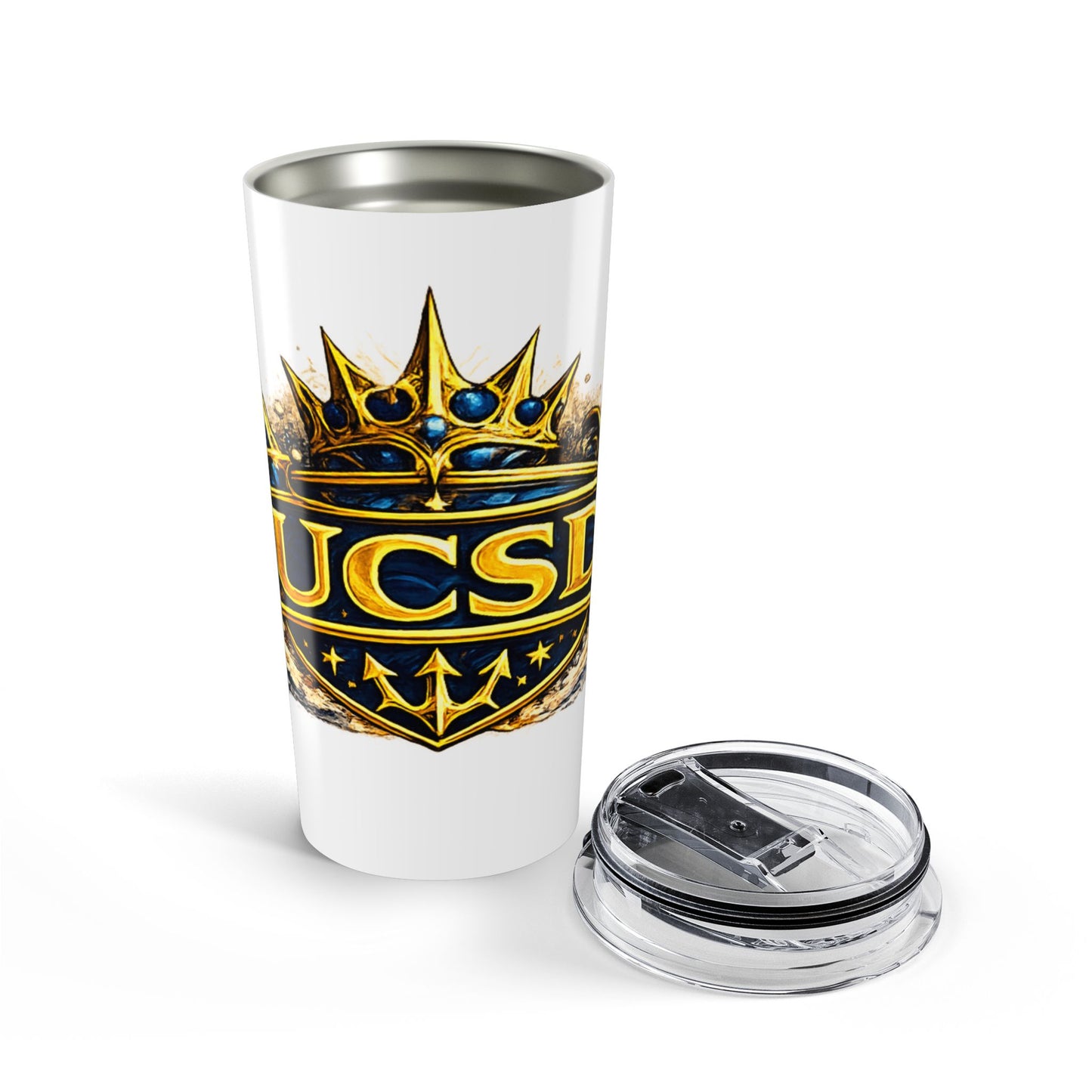 UCSB Triton Crown 20oz Tumbler — Insulated Stainless Steel Travel Cup
