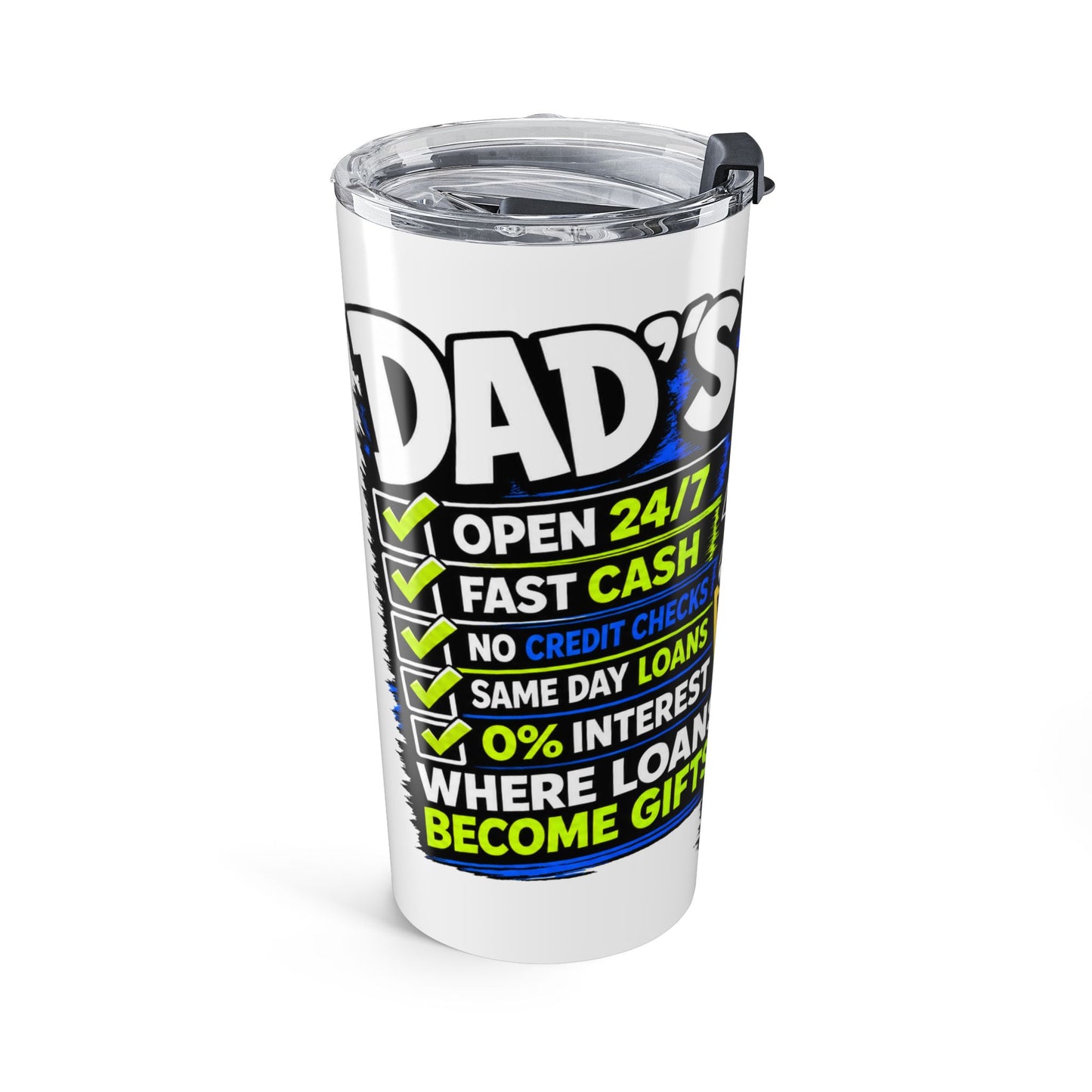 Dad's Bank 20oz Insulated Tumbler – Funny Father's Day Travel Mug