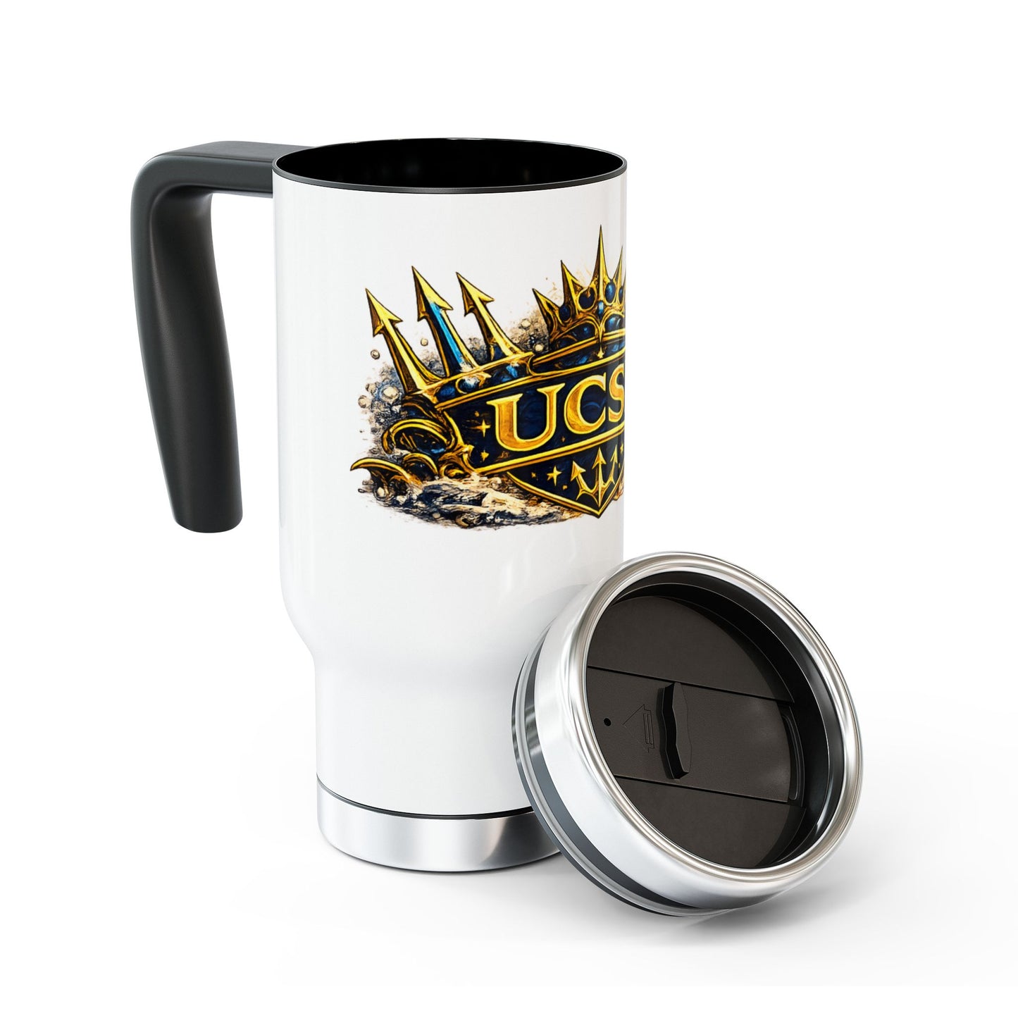 UCSD Crown Stainless Steel Travel Mug (14oz)